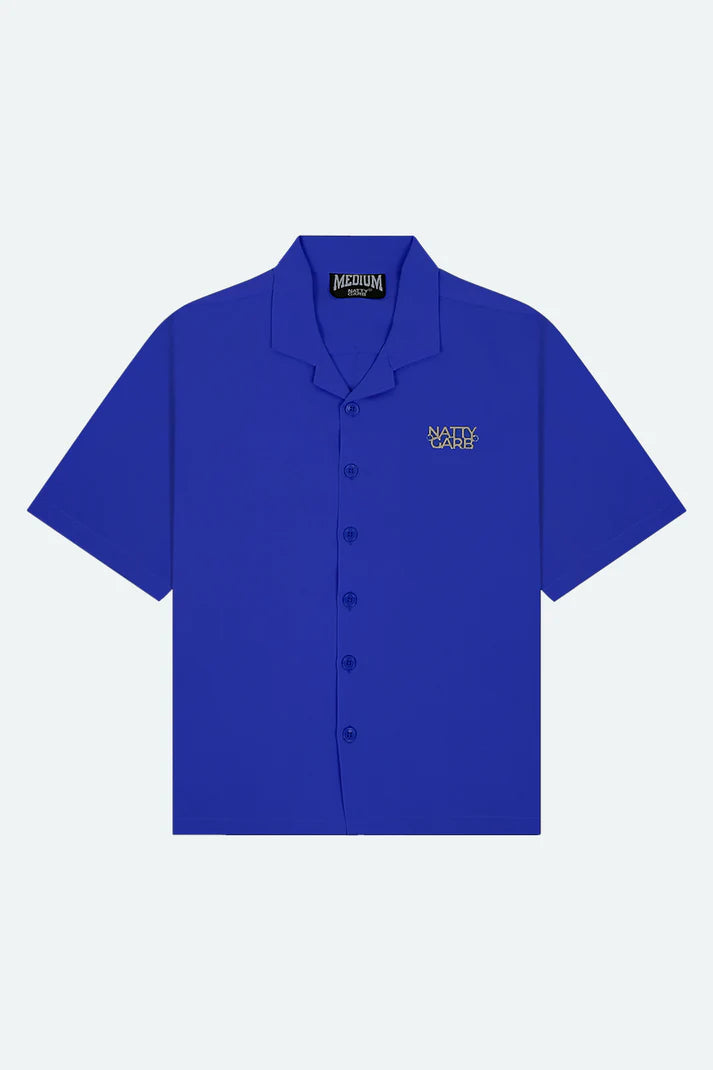 CUBAN COLLAR SHIRT (ULTRAMARINE)