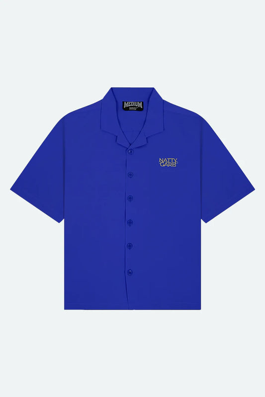 CUBAN COLLAR SHIRT (ULTRAMARINE)