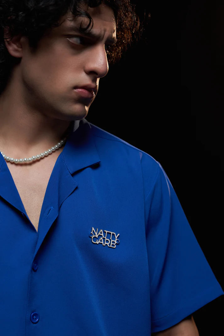 CUBAN COLLAR SHIRT (ULTRAMARINE)