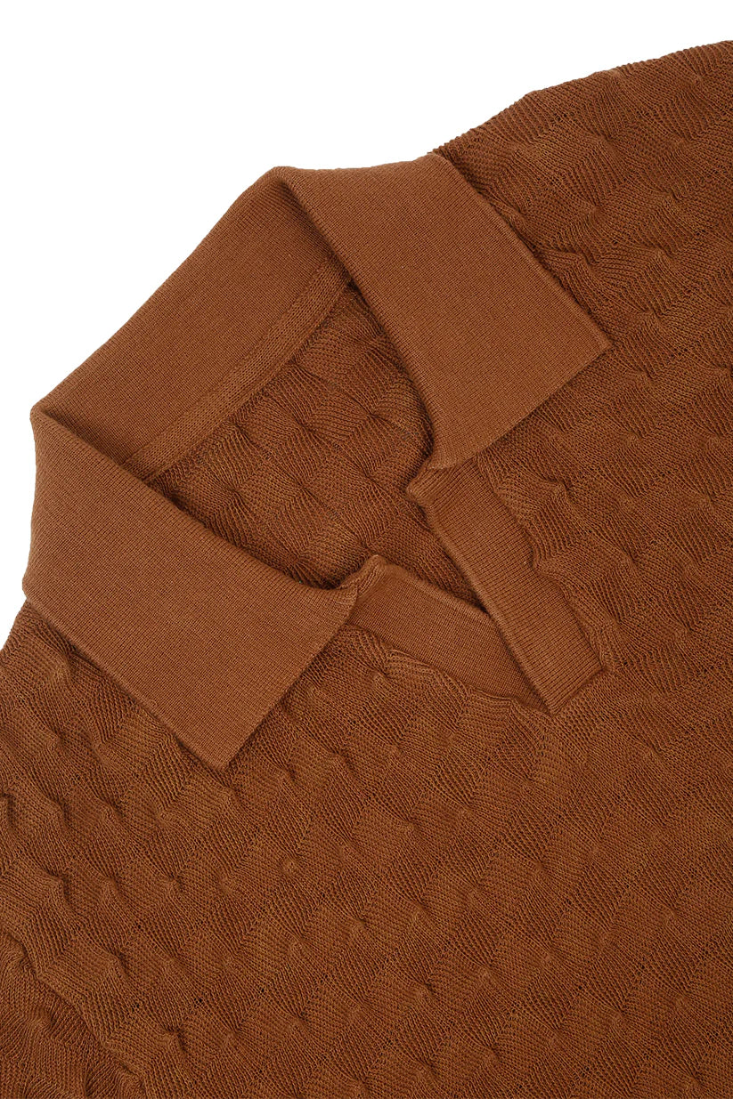 SPIKEY POLO (BEAR BROWN)