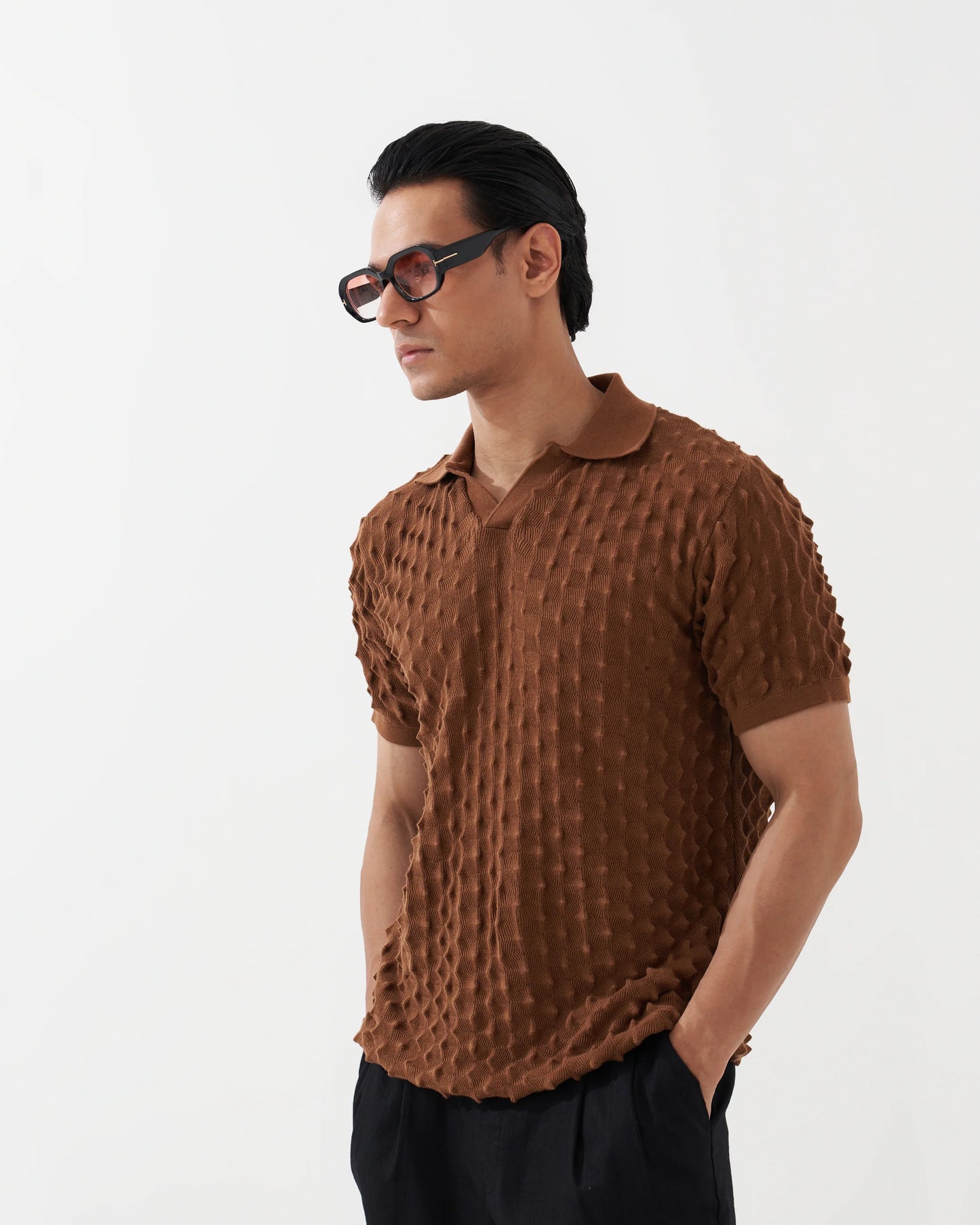 SPIKEY POLO (BEAR BROWN)